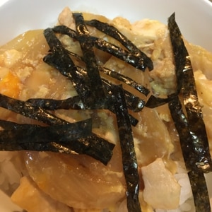 簡単！めんつゆで作る●鶏むね肉のかんたん親子丼